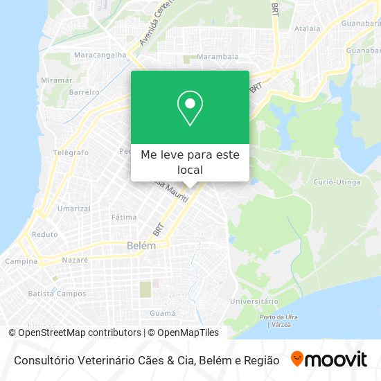 Consultório Veterinário Cães & Cia mapa