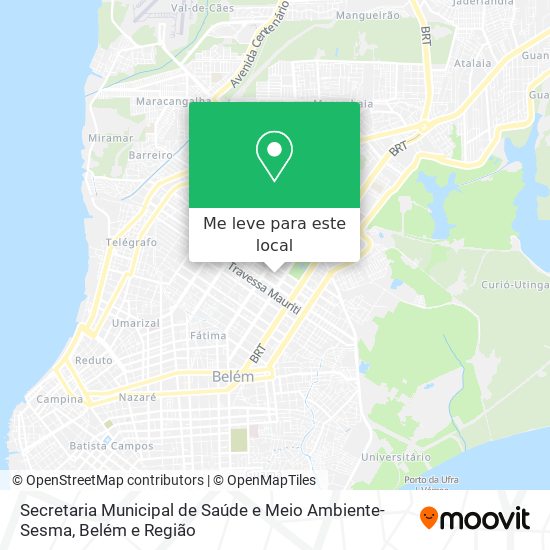 Secretaria Municipal de Saúde e Meio Ambiente-Sesma mapa