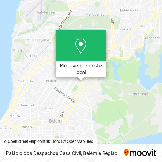Palácio dos Despachos Casa Civil mapa