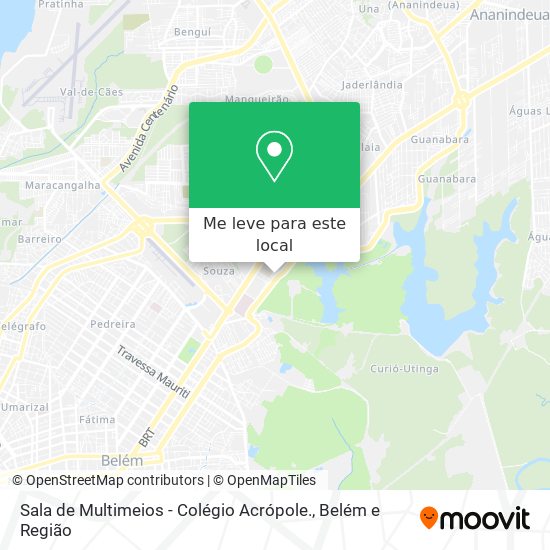 Sala de Multimeios - Colégio Acrópole. mapa