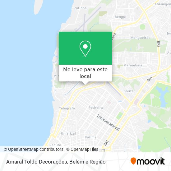 Amaral Toldo Decorações mapa