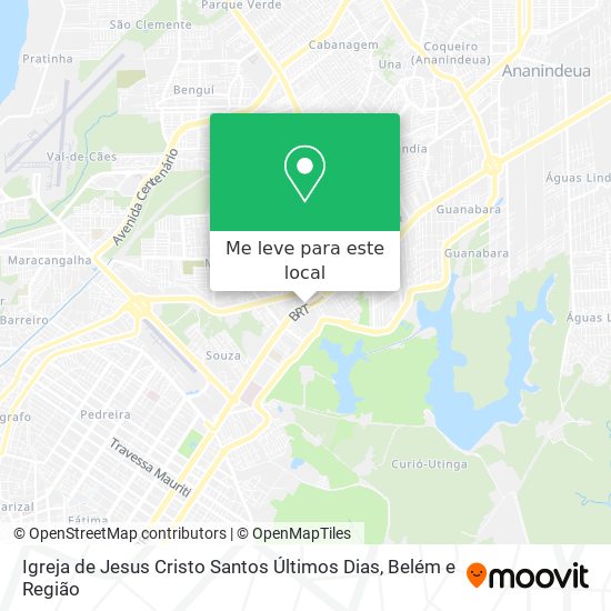 Igreja de Jesus Cristo Santos Últimos Dias mapa