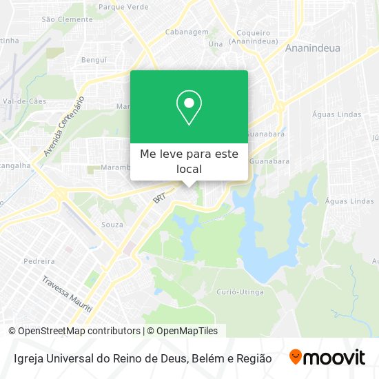Igreja Universal do Reino de Deus mapa