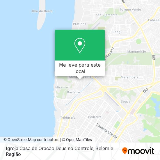 Igreja Casa de Oracão Deus no Controle mapa