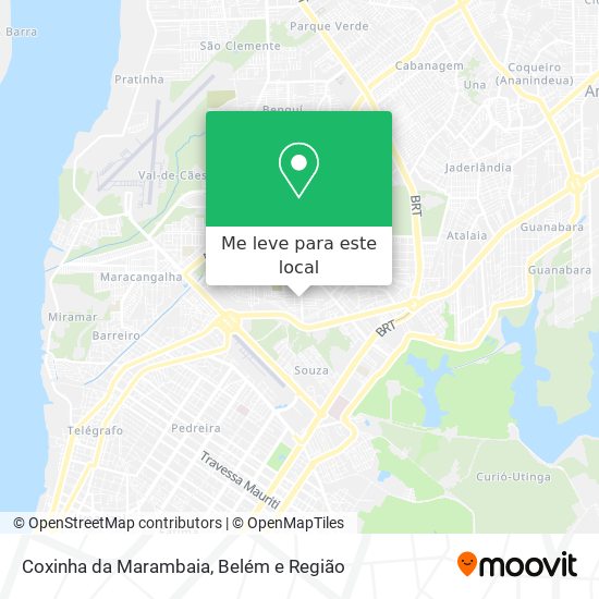 Coxinha da Marambaia mapa