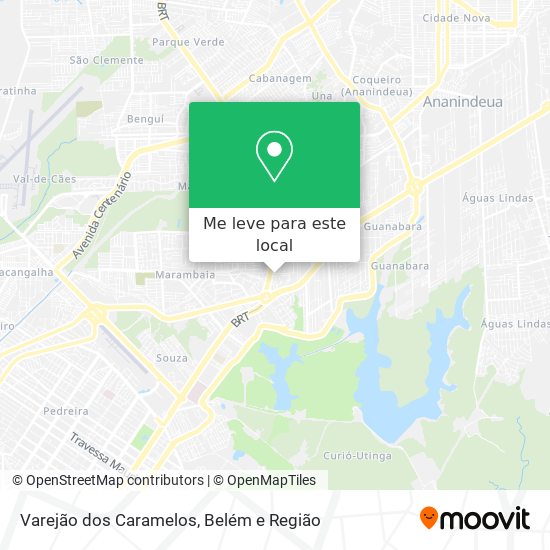 Varejão dos Caramelos mapa
