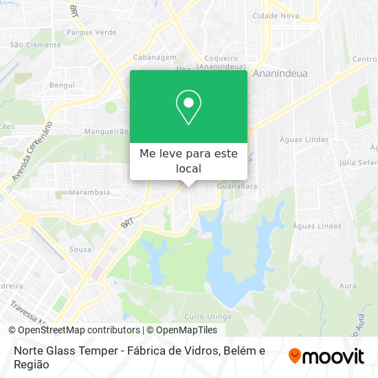 Norte Glass Temper - Fábrica de Vidros mapa