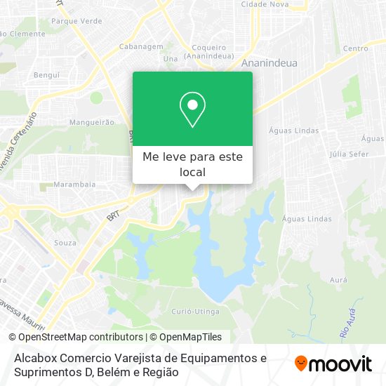 Alcabox Comercio Varejista de Equipamentos e Suprimentos D mapa