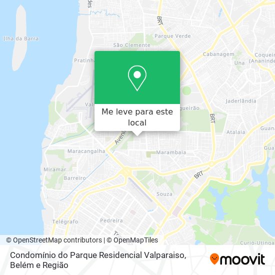 Condomínio do Parque Residencial Valparaiso mapa