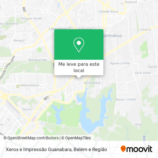 Xerox e Impressão Guanabara mapa