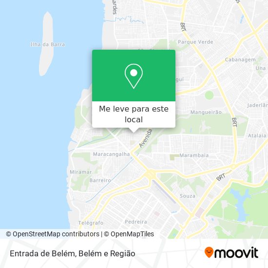Entrada de Belém mapa