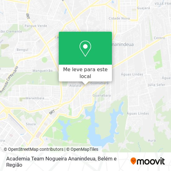 Academia Team Nogueira Ananindeua mapa