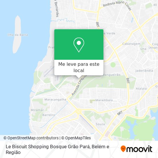 Le Biscuit Shopping Bosque Grão Pará mapa