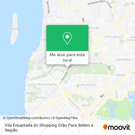 Vila Encantada do Shopping Grão Pará mapa