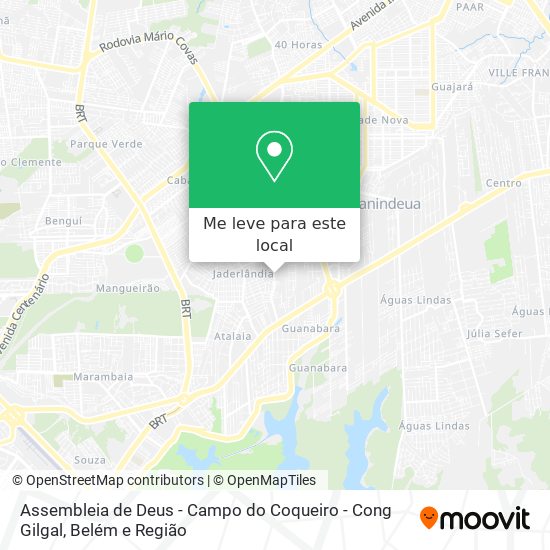 Assembleia de Deus - Campo do Coqueiro - Cong Gilgal mapa