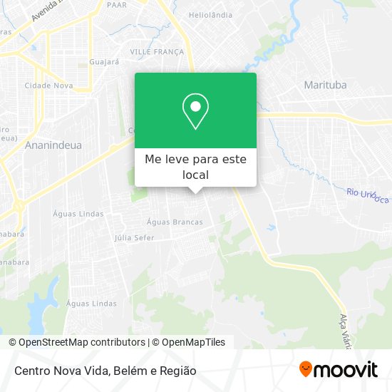 Centro Nova Vida mapa