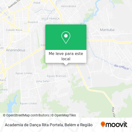 Academia de Dança Rita Portela mapa