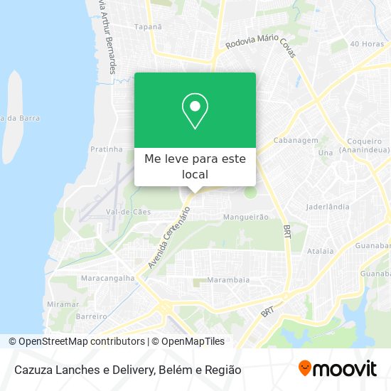 Cazuza Lanches e Delivery mapa