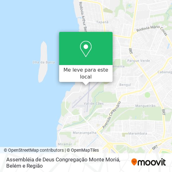 Assembléia de Deus Congregação Monte Moriá mapa