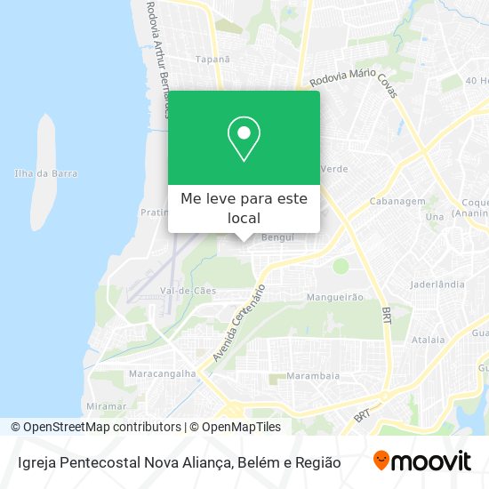 Igreja Pentecostal Nova Aliança mapa