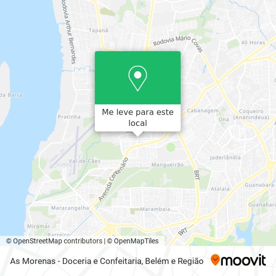 As Morenas - Doceria e Confeitaria mapa