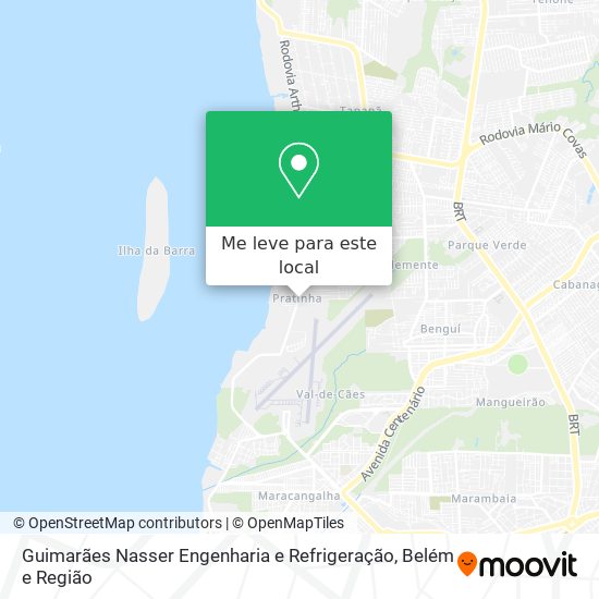 Guimarães Nasser Engenharia e Refrigeração mapa