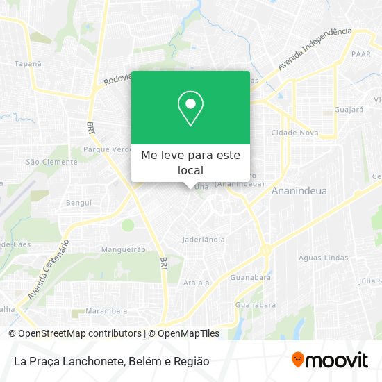 La Praça Lanchonete mapa