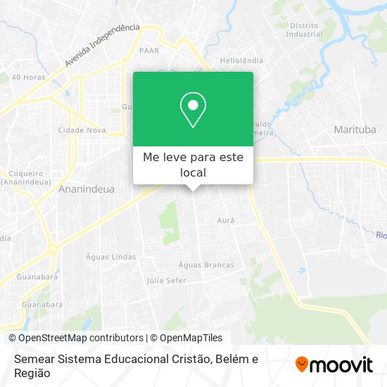 Semear Sistema Educacional Cristão mapa