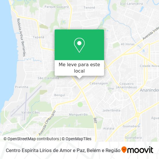 Centro Espirita Lírios de Amor e Paz mapa