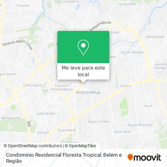 Condomínio Residencial Floresta Tropical mapa