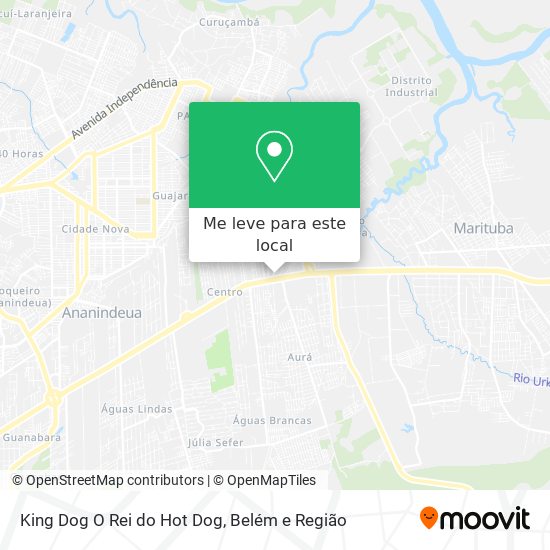 King Dog O Rei do Hot Dog mapa