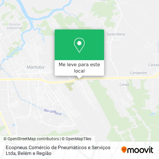 Ecopneus Comércio de Pneumáticos e Serviços Ltda mapa