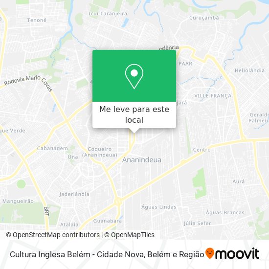 Cultura Inglesa Belém - Cidade Nova mapa