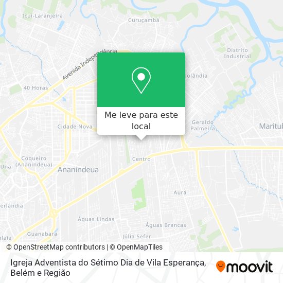 Igreja Adventista do Sétimo Dia de Vila Esperança mapa