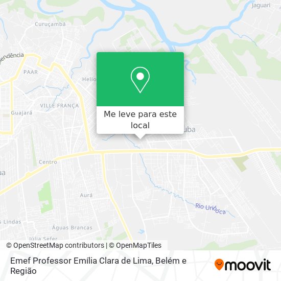 Emef Professor Emília Clara de Lima mapa