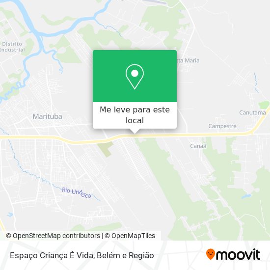 Espaço Criança É Vida mapa