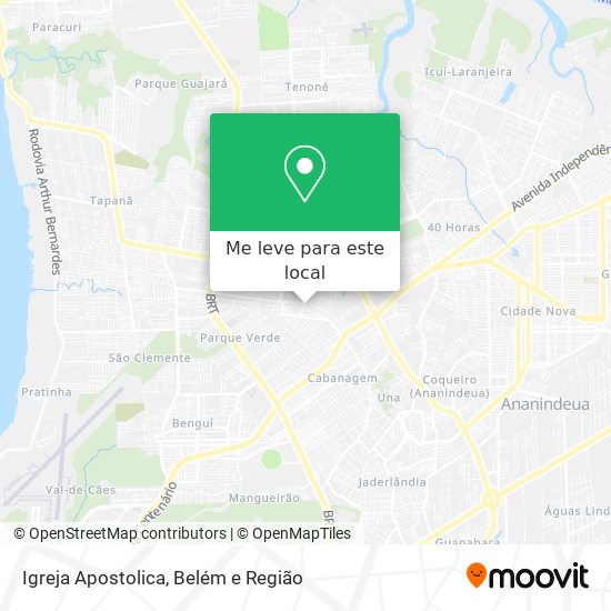Igreja Apostolica mapa