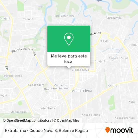 Extrafarma - Cidade Nova 8 mapa