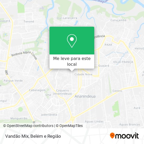 Vandão Mix mapa