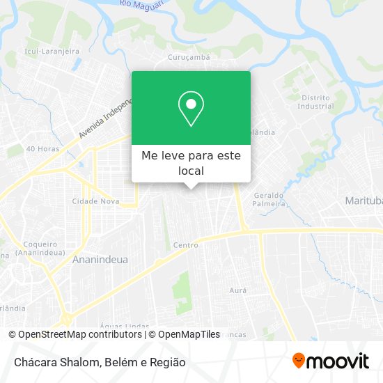 Chácara Shalom mapa