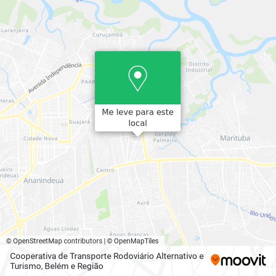 Cooperativa de Transporte Rodoviário Alternativo e Turismo mapa