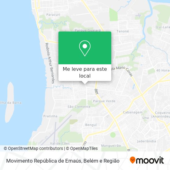 Movimento República de Emaús mapa