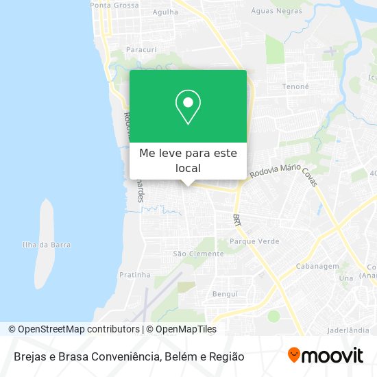 Brejas e Brasa Conveniência mapa