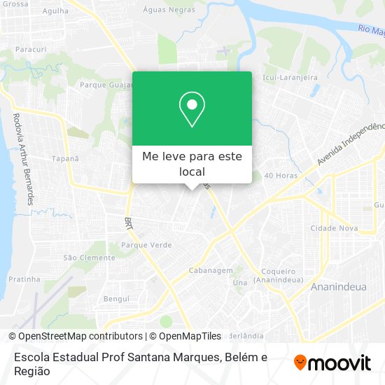 Escola Estadual Prof Santana Marques mapa