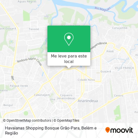 Havaianas Shopping Bosque Grão-Para mapa