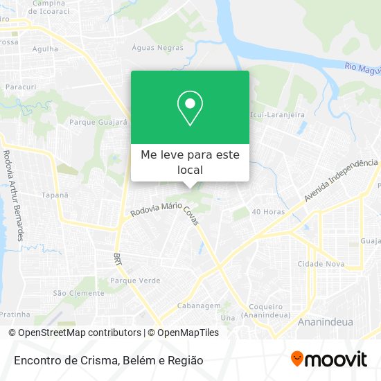 Encontro de Crisma mapa