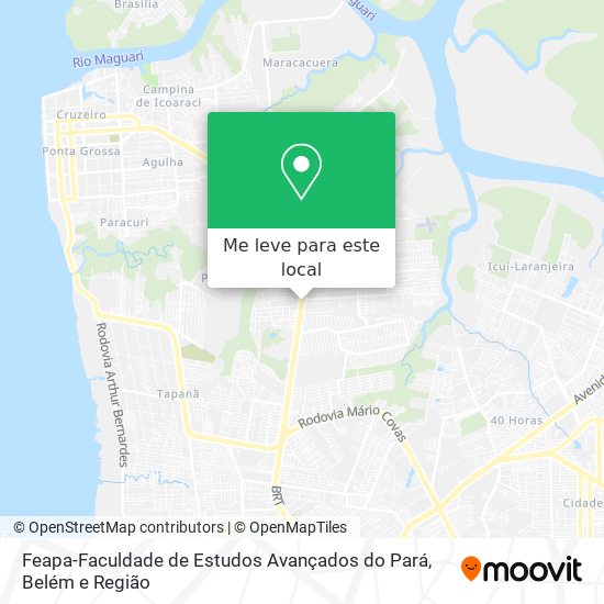 Feapa-Faculdade de Estudos Avançados do Pará mapa