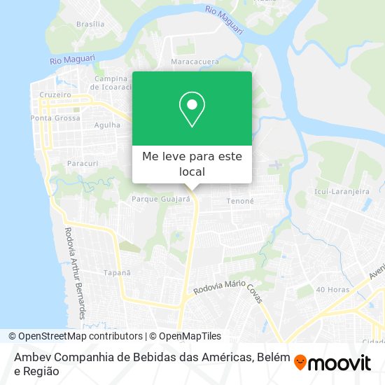 Ambev Companhia de Bebidas das Américas mapa