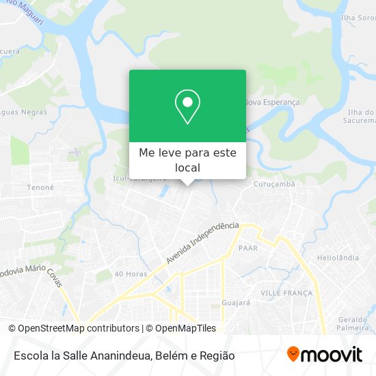 Escola la Salle Ananindeua mapa