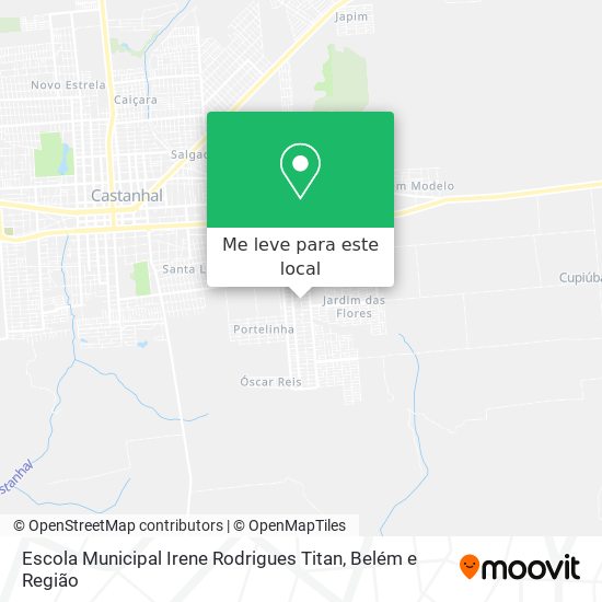 Escola Municipal Irene Rodrigues Titan mapa
